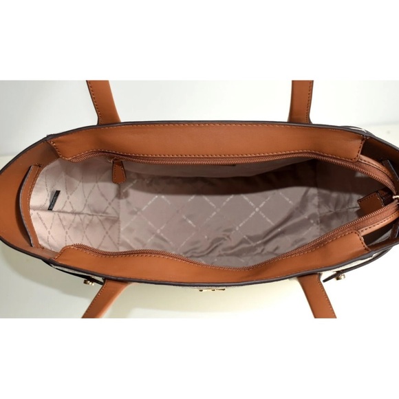 Michael Kors Carmen North South Large Top Zip Tote Vanilla MK Signature - Picture 5 of 7